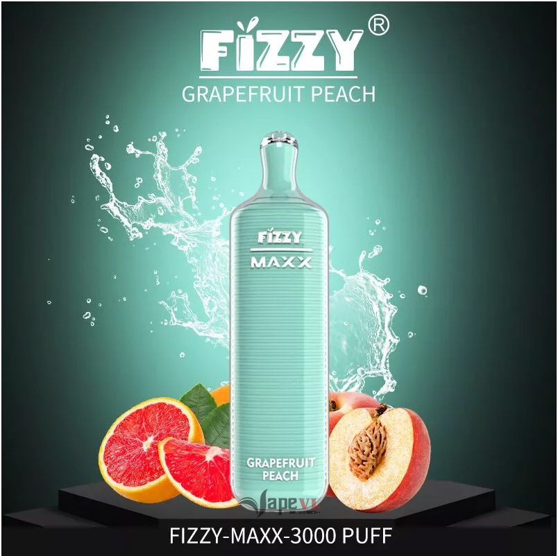 Disposable FIZZY MAXX 3000 Puff - Pod 1 lần 3000 hơi Grapefruit Peach (Bưởi Đào)