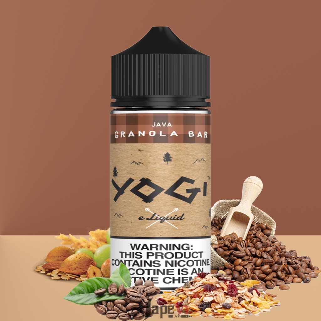 Tinh dầu Yogi vị ngũ cốc béo - Yogi e juice Granola bar 100ml Java - Ngũ cốc cafe