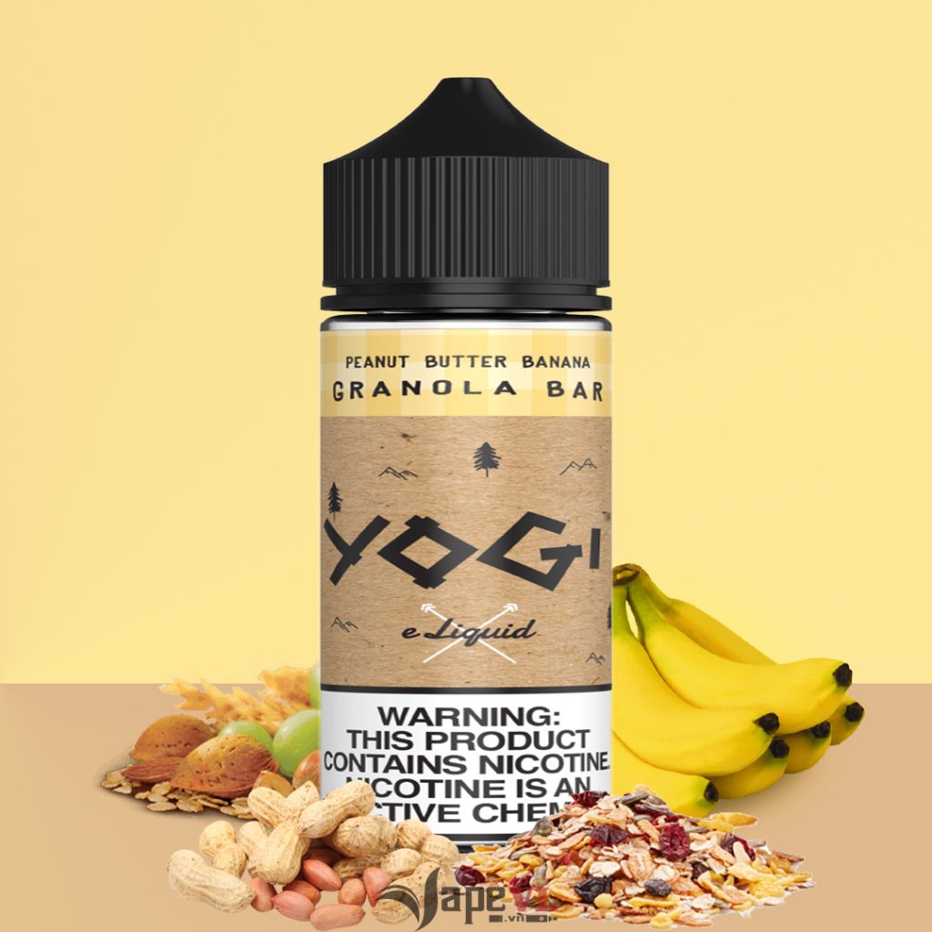 Tinh dầu Yogi vị ngũ cốc béo - Yogi e juice Granola bar 100ml Peanut butter banana - Ngũ cốc chuối đậu phộng