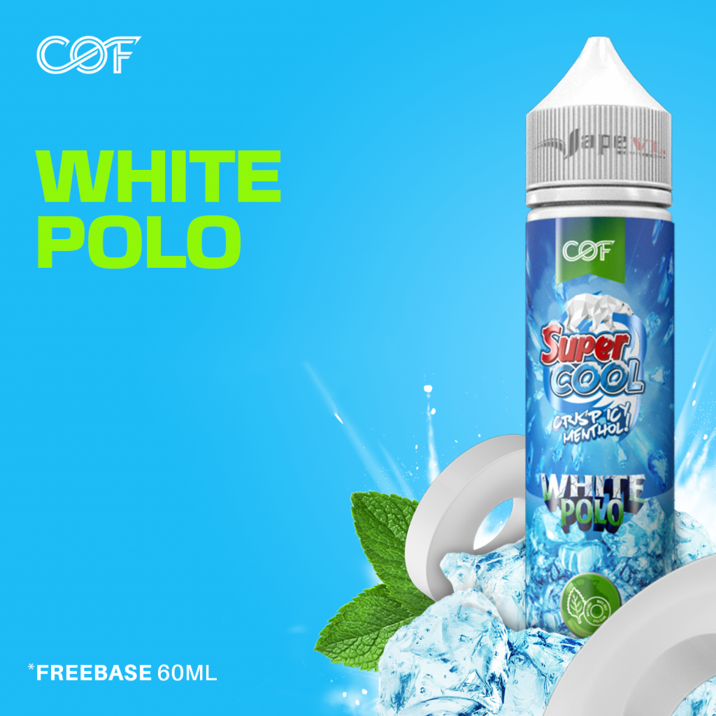 Tinh dầu Super Cool White Polo - Kẹo Bạc hà Siêu lạnh