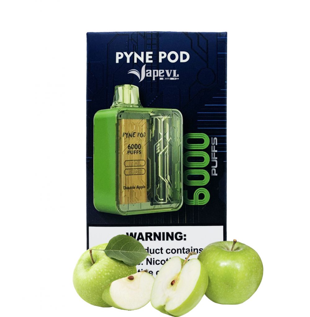 Disposable PYNE POD Manta 6000 puff - Pod 1 lần 6000 hơi Double Apple (Táo)