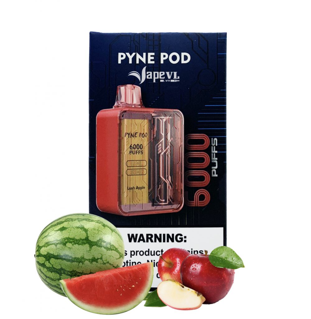 Disposable PYNE POD Manta 6000 puff - Pod 1 lần 6000 hơi Lush Apple (Dưa hấu Táo)