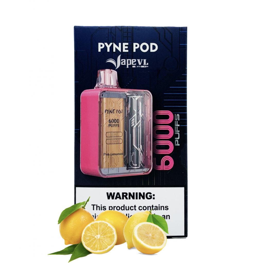 Disposable PYNE POD Manta 6000 puff - Pod 1 lần 6000 hơi Pink Lemonade (Chanh hồng)