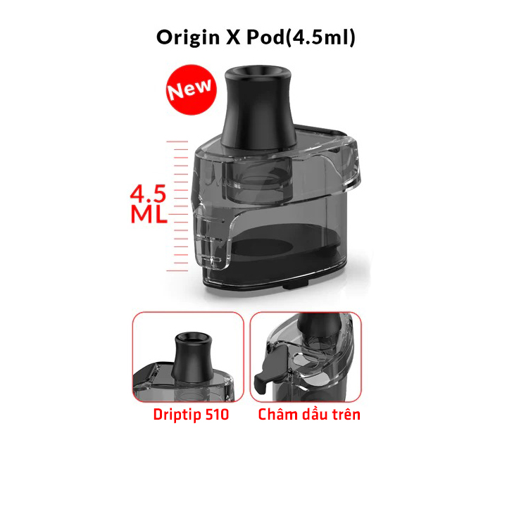 Pod rỗng - Cartridge Oxva Origin X 4.5ml