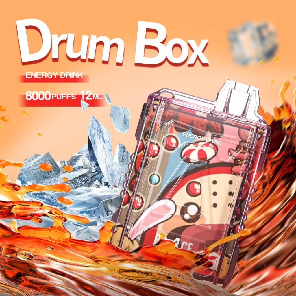 Disposable Bounce Drum Box 6000 Puff - Pod 1 lần 6000 hơi Enegry Drink - Tăng lực