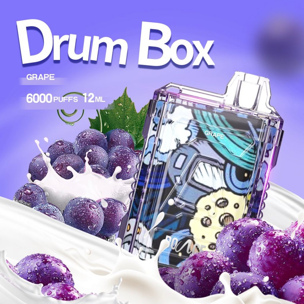 Disposable Bounce Drum Box 6000 Puff - Pod 1 lần 6000 hơi Grape - Nho