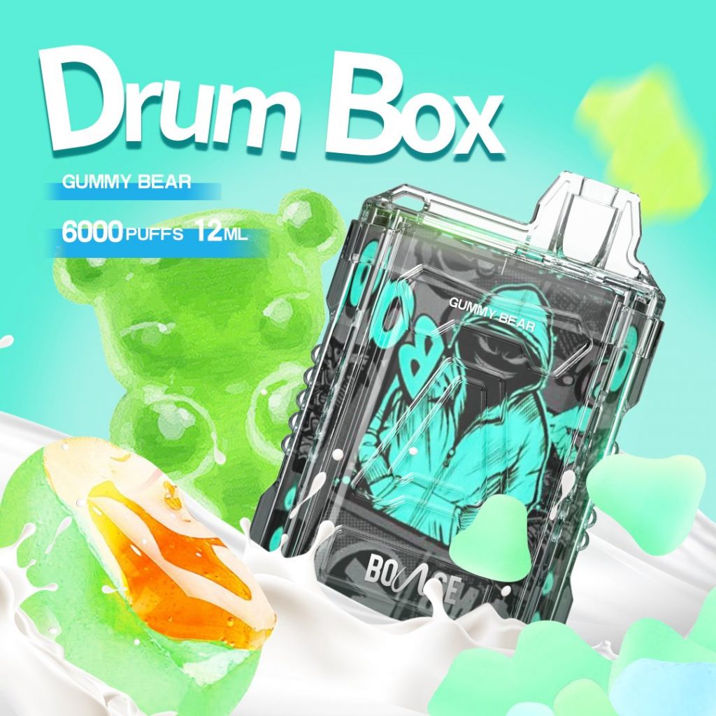 Disposable Bounce Drum Box 6000 Puff - Pod 1 lần 6000 hơi Gummy Bear - Kẹo gấu
