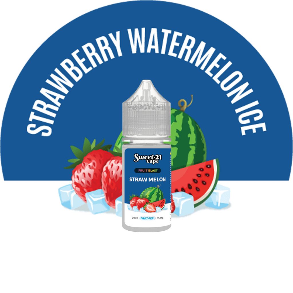 Strawberry Watermelon Ice - Dâu Dưa hấu Lạnh
