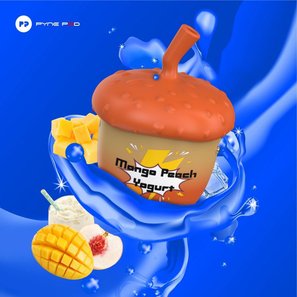 Pyne Pod 9000 Hơi Pod 1 lần Disposable 9000 Puff Mango Peach Yogurt - Sữa chua Xoài Đào