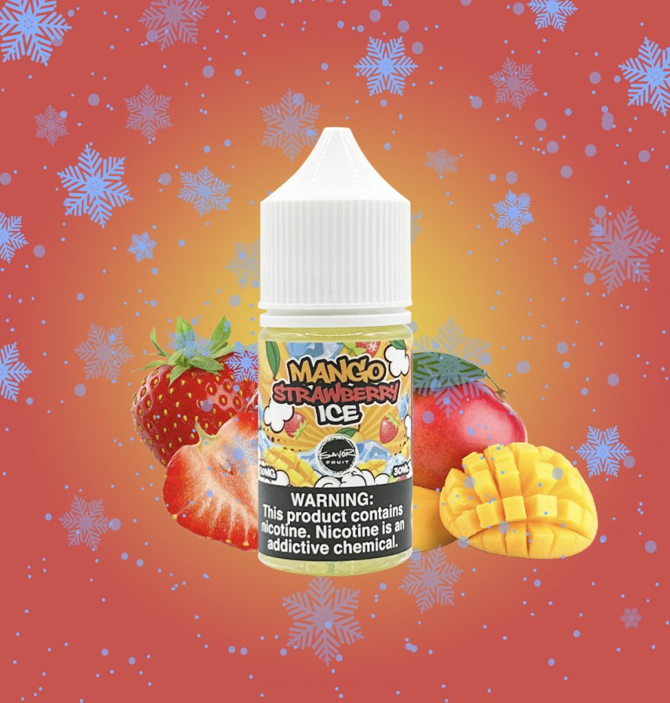 Tinh dầu Saltnic Savor Fruit Mango Strawberry Ice - Juice Xoài Dâu Lạnh 35mg - 50mg
